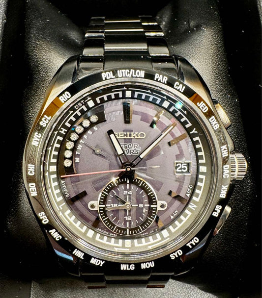 SEIKO STAR WARS Seiko World Time Solar Radio Wave #PG38TE
