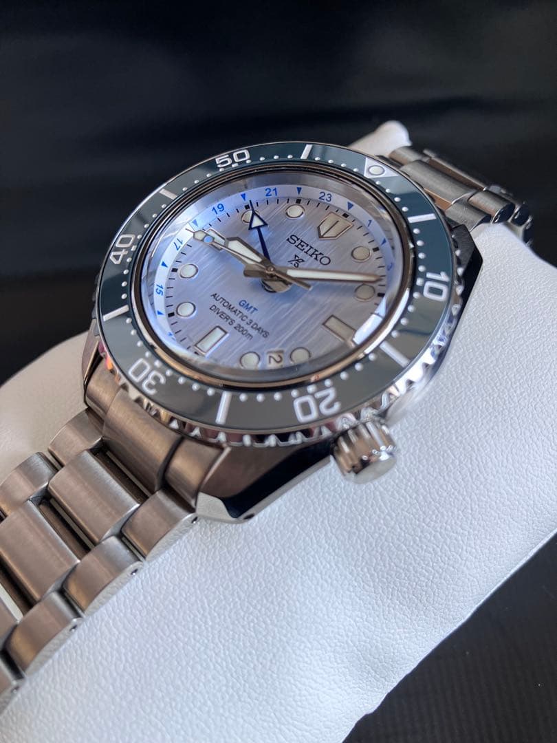 SEIKO Prospex GMT Diver 6R54 Ice Blue 110th Anniversary #QYIFZE