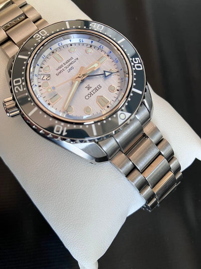 SEIKO Prospex GMT Diver 6R54 Ice Blue 110th Anniversary #QYIFZE