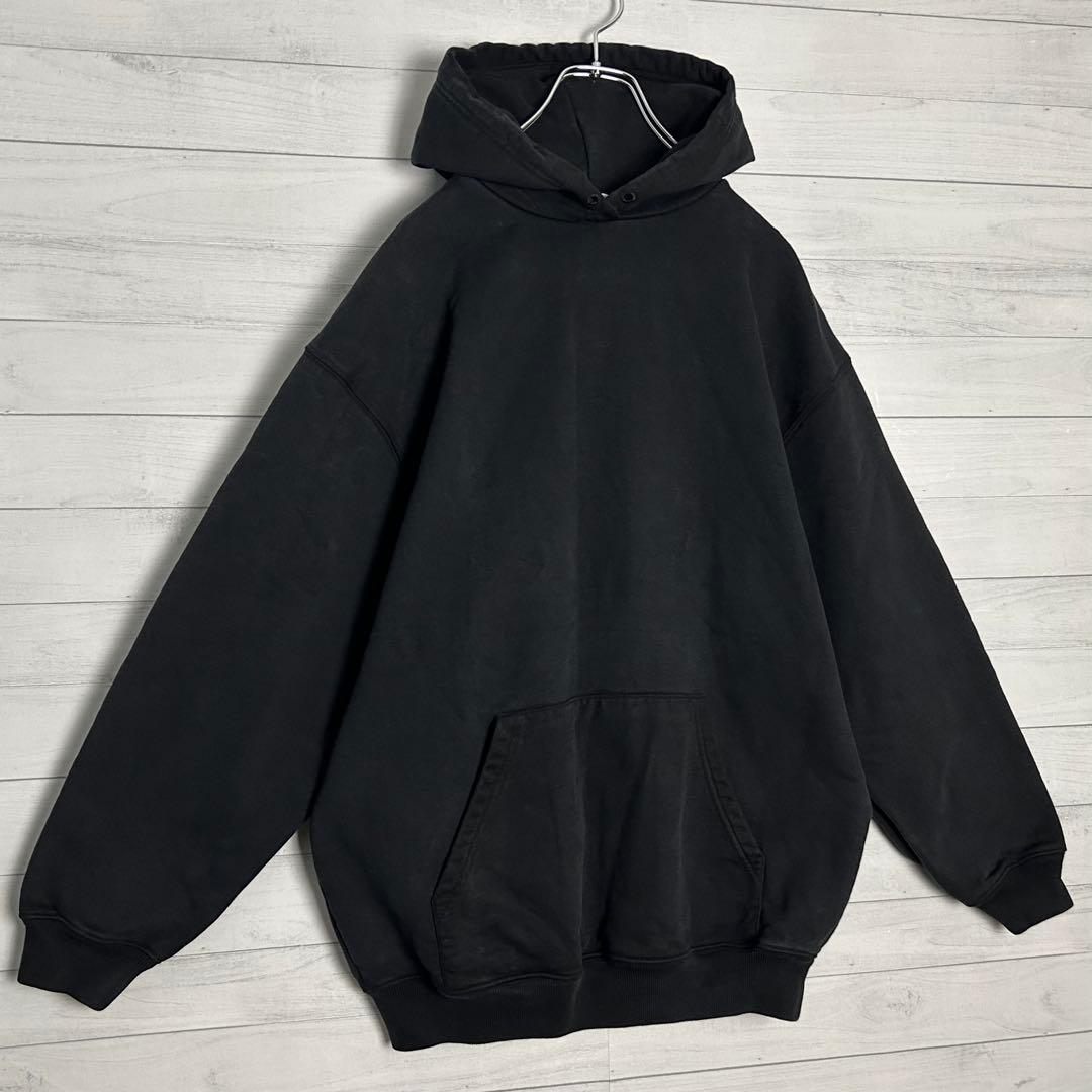 Balenciaga Back Logo Hoodie Pullover Hoodie Black #QY2LD3