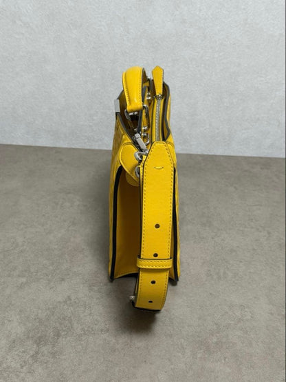 FENDI Peekaboo Mini Yellow Handbag #QY69QV