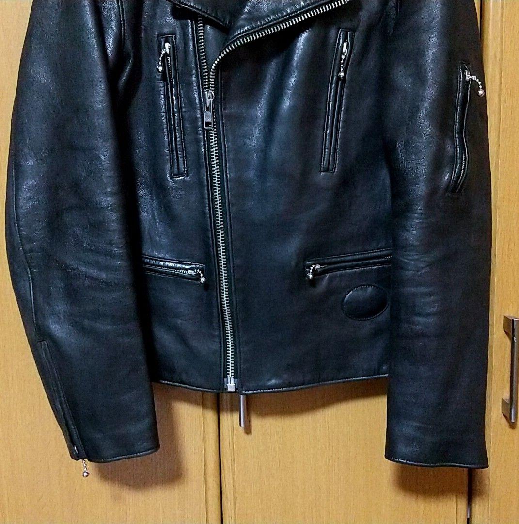 UNUSED Double Rider Jacket Sheepskin 3 #QYCV8C