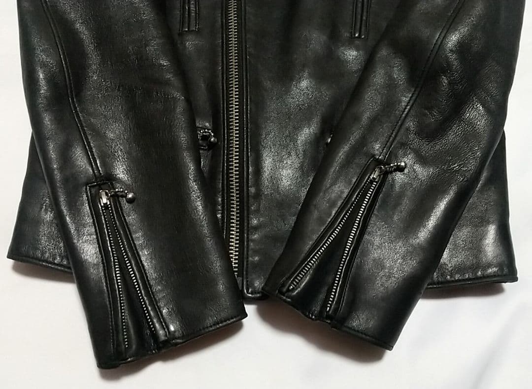 UNUSED Double Rider Jacket Sheepskin 3 #QYCV8C
