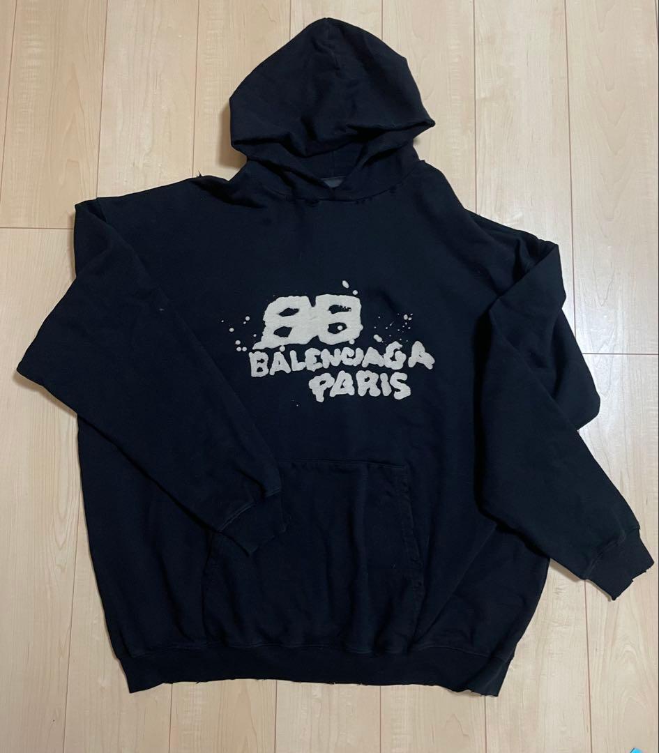 BALENCIAGA Black Hoodie XXS #QYFVB6
