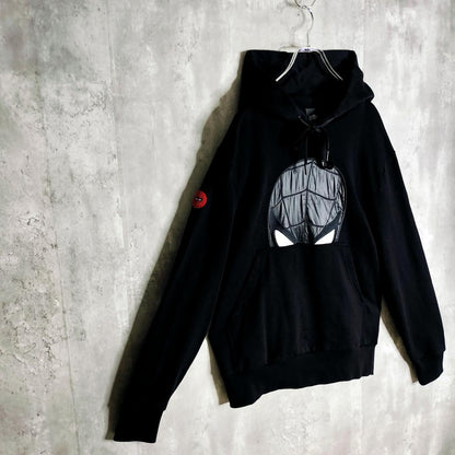 Moncler Marvel Black Spider-Man Hoodie, Size M #QYF0VP