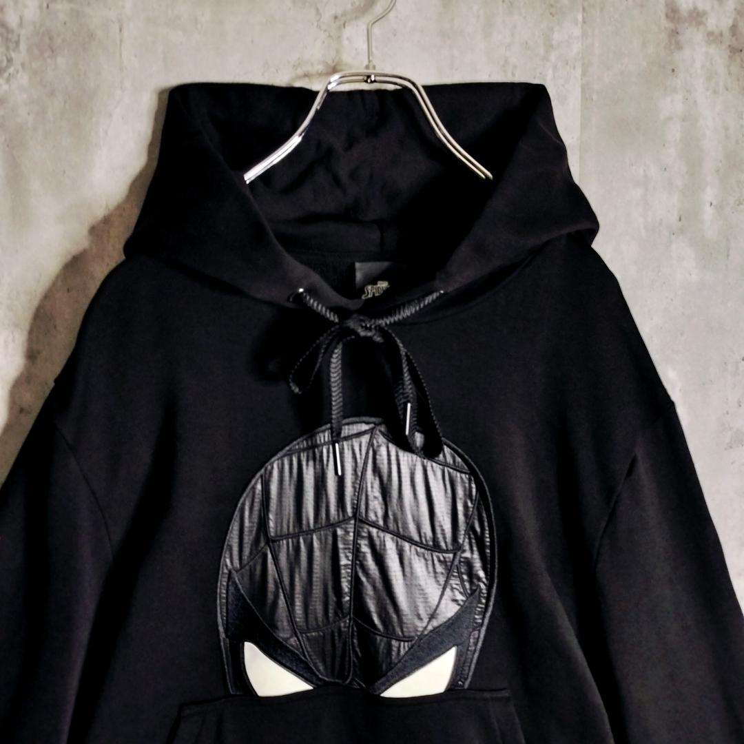 Moncler Marvel Black Spider-Man Hoodie, Size M #QYF0VP