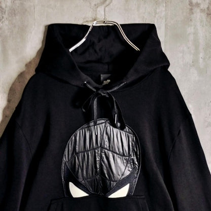 Moncler Marvel Black Spider-Man Hoodie, Size M #QYF0VP