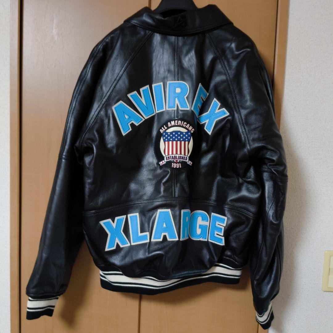 AVIREX XLARGE Leather Jacket Avirex L #QYELM9
