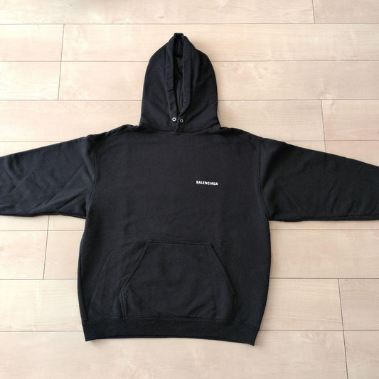 BALENCIAGA Black Hooded Parka #QY2KYO