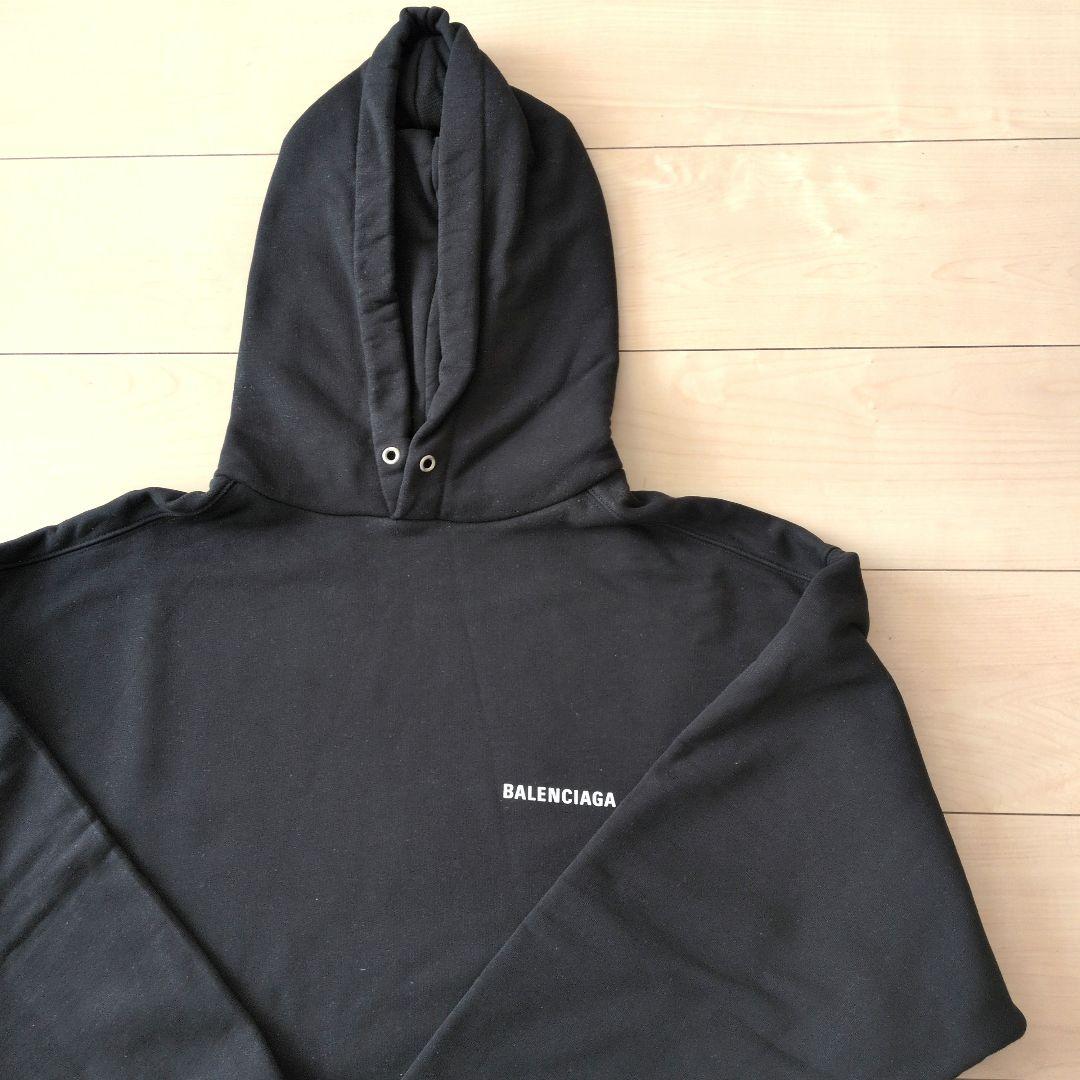 BALENCIAGA Black Hooded Parka #QY2KYO