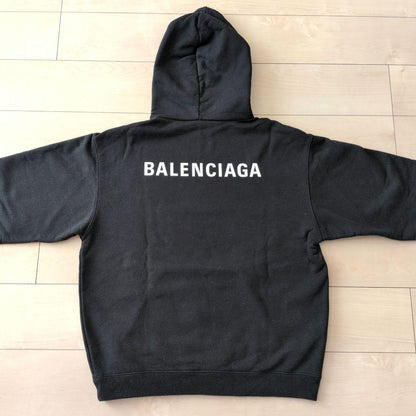 BALENCIAGA Black Hooded Parka #QY2KYO