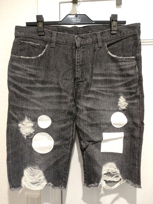 Size Number Nine AW Patched Half Denim Pants Soloist #QOBLQ6