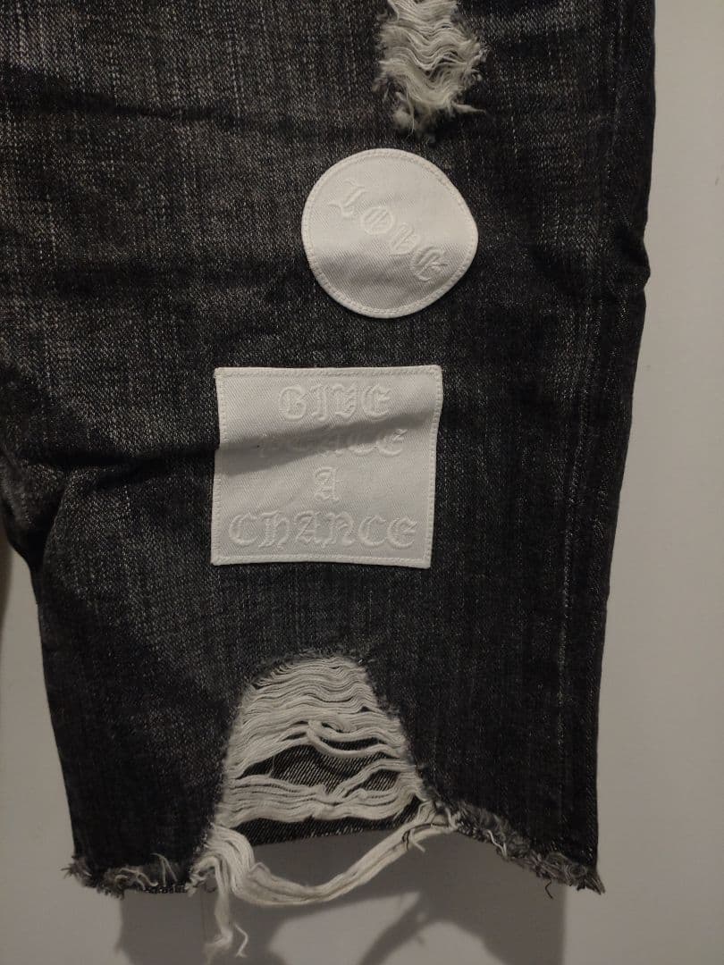 Size Number Nine AW Patched Half Denim Pants Soloist #QOBLQ6