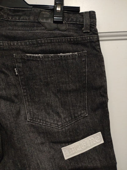 Size Number Nine AW Patched Half Denim Pants Soloist #QOBLQ6
