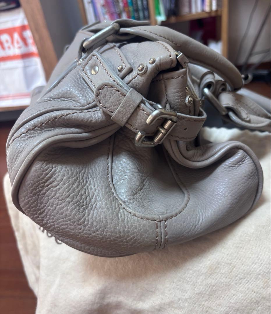 Chloe Paddington handbag, gray/beige, with key. #QY0WHQ
