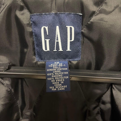 Old Gap leather XS car coat worn by Kunichi Nomura #QY4Q2C