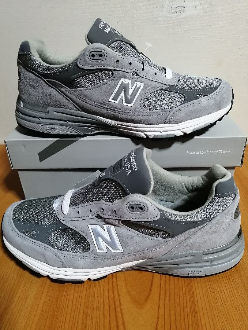 US12 30.0cm New Balance MR993GL Gray Suede #PF2DNO