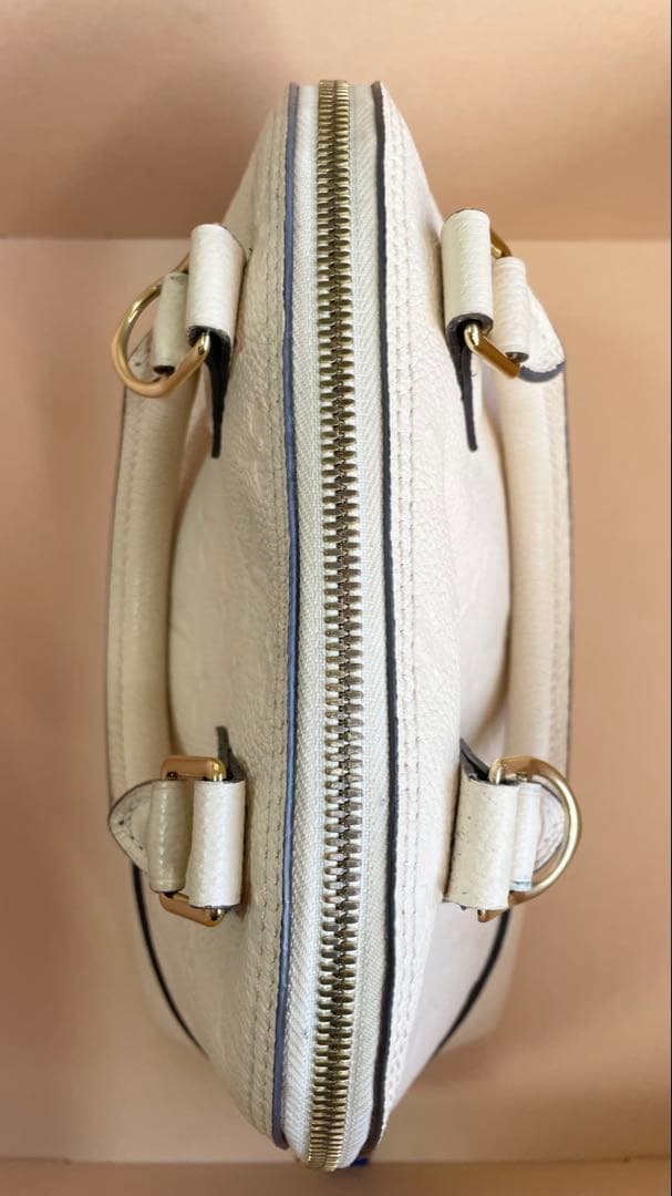 LOUIS VUITTON Neo Alma BB Monogram Empreinte White Gold Hw #QYEE77