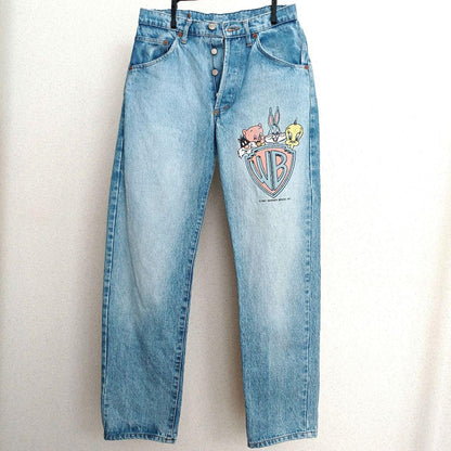 Bonaventure Vintage Print Denim Pants Jeans #QY01S4