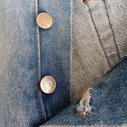 Bonaventure Vintage Print Denim Pants Jeans #QY01S4