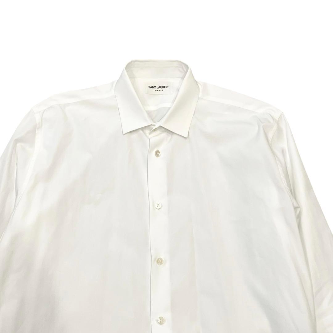 SAINT LAURENT PARIS Regular Collar Shirt #QYFFPI
