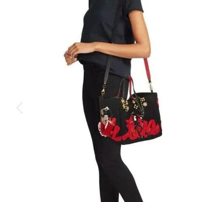 Christian Louboutin Flamencaba Red Tote Bag Used Mint #QYC069