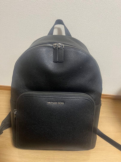 MICHAEL KORS Business Backpack, Black Leather, MICHAEL KORS #QY1Y2B