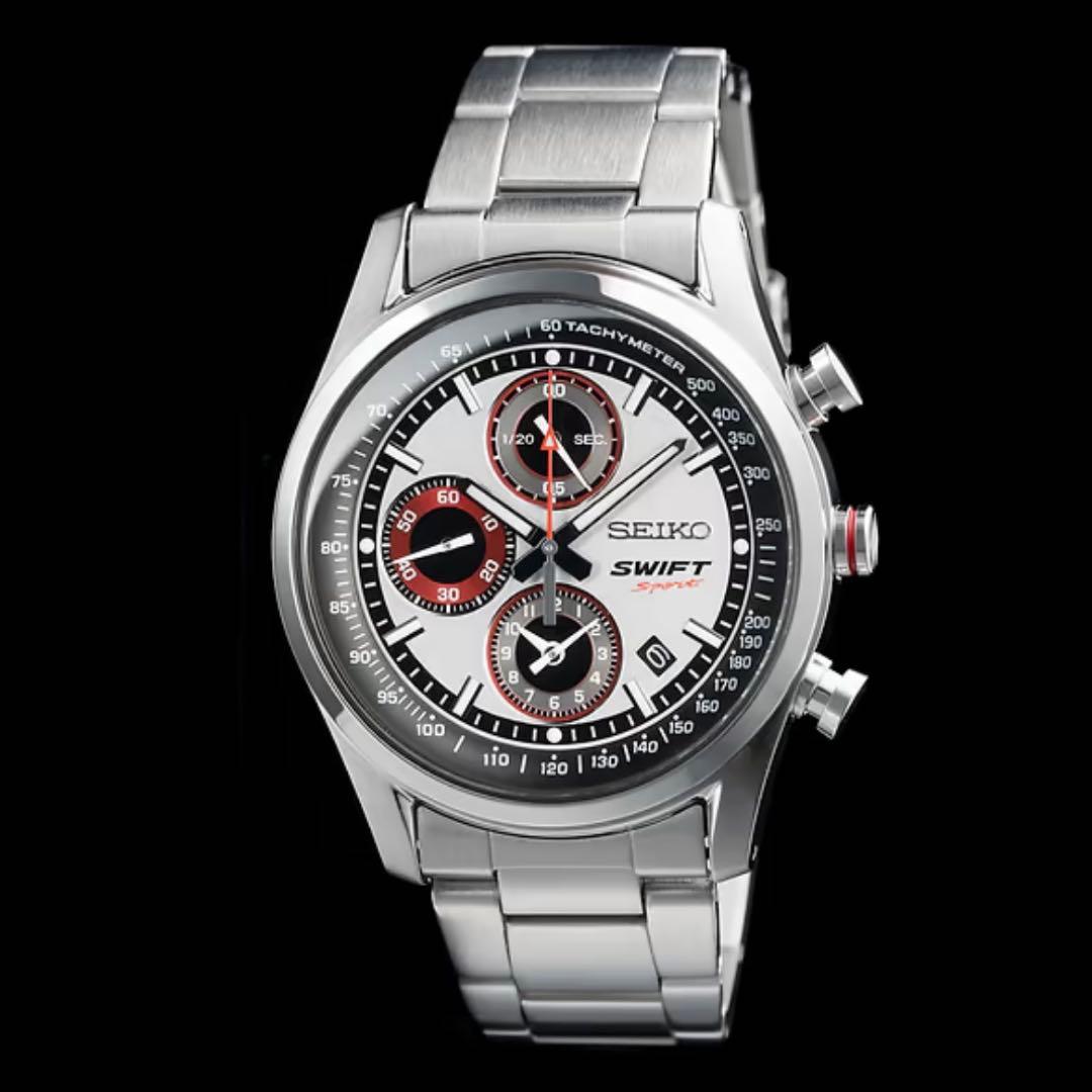 SWIFT SPORT x SEIKO collaboration watch, silver #QYJIPL