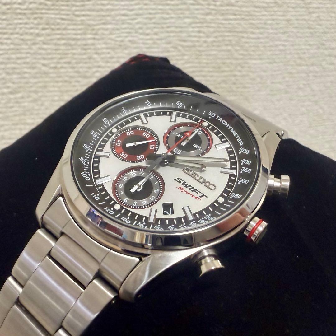 SWIFT SPORT x SEIKO collaboration watch, silver #QYJIPL
