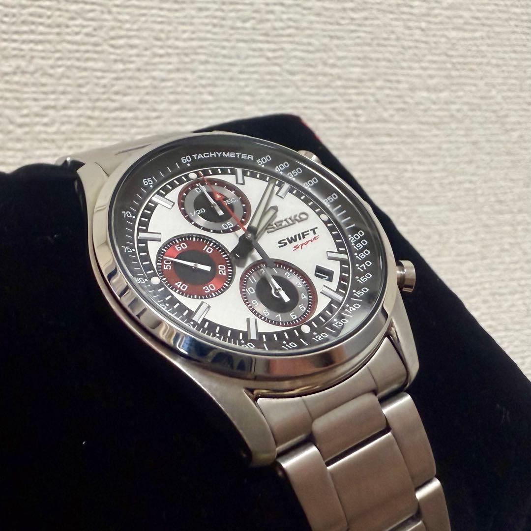 SWIFT SPORT x SEIKO collaboration watch, silver #QYJIPL