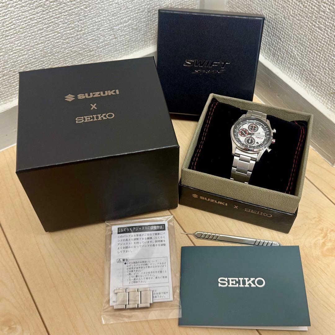SWIFT SPORT x SEIKO collaboration watch, silver #QYJIPL