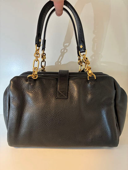 LOEWE Lola 26 Chain Leather Handbag/Tote Bag #QY86B6