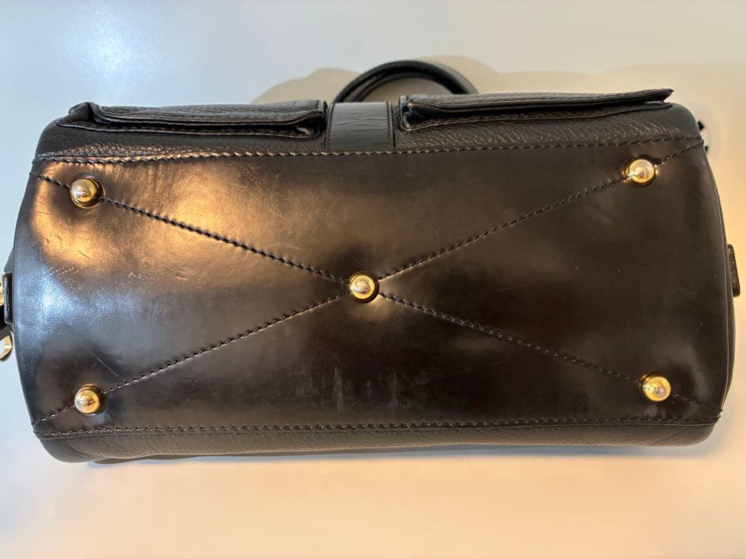 LOEWE Lola 26 Chain Leather Handbag/Tote Bag #QY86B6