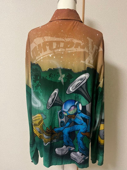 LOUIS VUITTON graphic print long sleeve shirt #PG7XQR