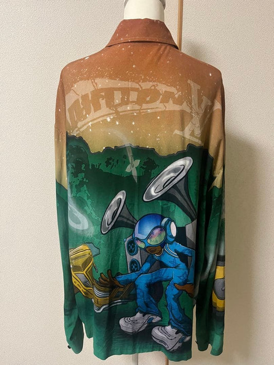 LOUIS VUITTON graphic print long sleeve shirt #PG7XQR