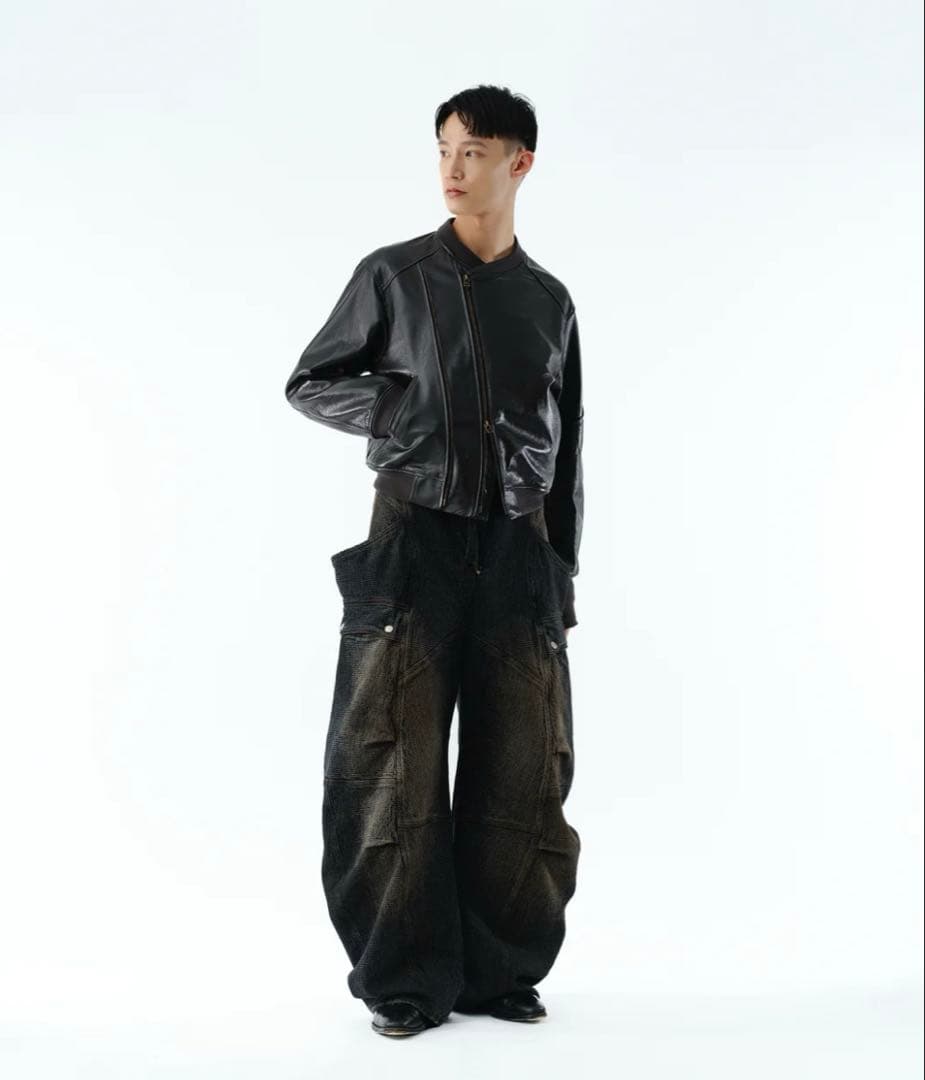 Sublations cow leather adjustable MA-1 #QY2LJ3