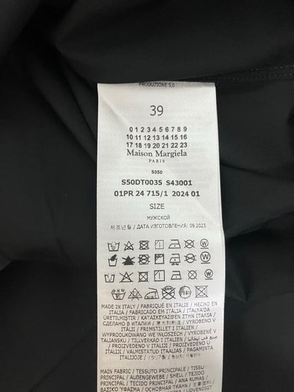 39 Maison Margiela 2024 Spring/Summer Cotton Dress Shirt, Black, 18838 #QYINC1