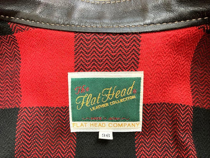 THE FLAT HEAD Brown Horsehide Single Rider Jacket 36 inch #QYBSOY