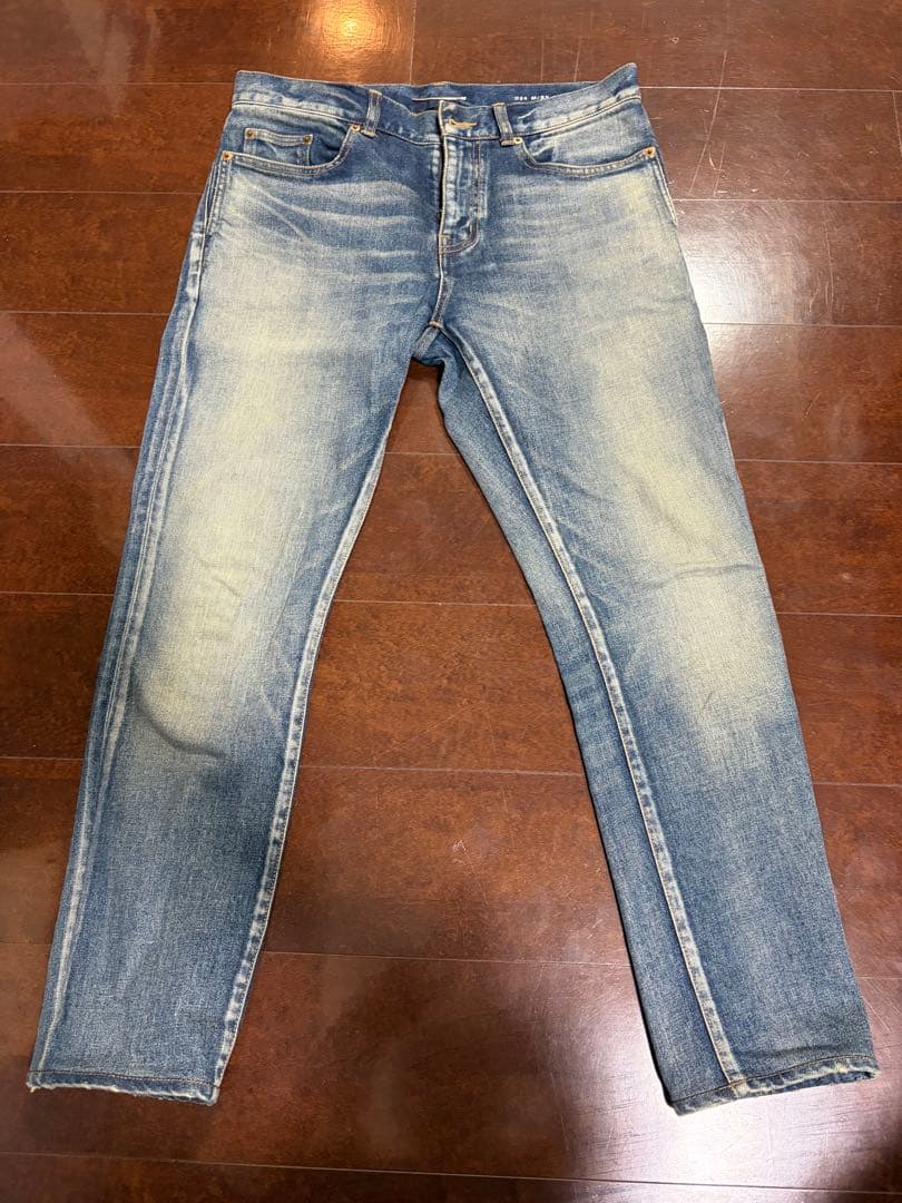 Saint Laurent D24 MI-SHW Light Blue Straight Denim #QYED64