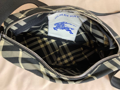 BURBERRY checked shoulder bag Black Nylon #QYCNHM