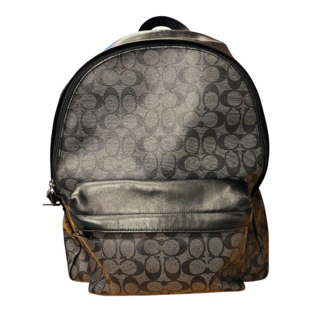 COACH Large Capacity Backpack Black 42x34cm #QYL0TE