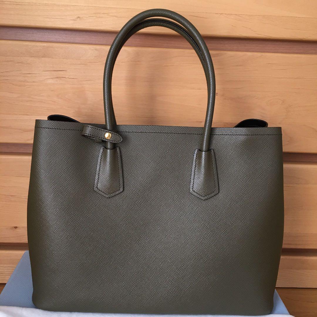 PRADA PRADA Double Handbag Black Calf #QYGC0K