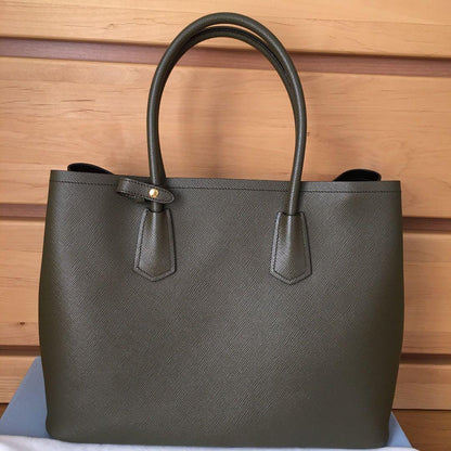 PRADA PRADA Double Handbag Black Calf #QYGC0K