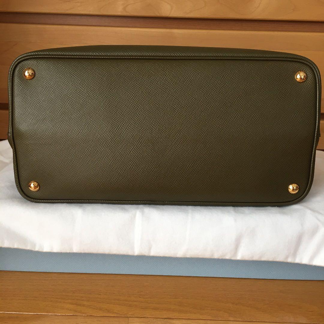 PRADA PRADA Double Handbag Black Calf #QYGC0K