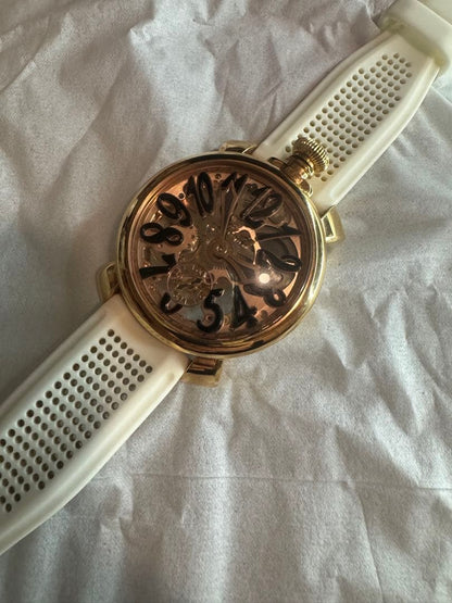 GaGa Milano Manual Winding Watch in White Gold #PF1XWR