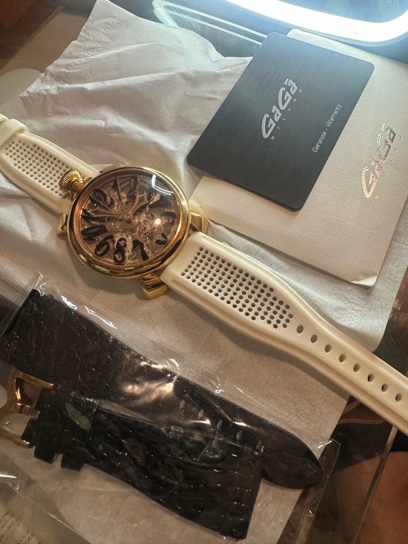 GaGa Milano Manual Winding Watch in White Gold #PF1XWR