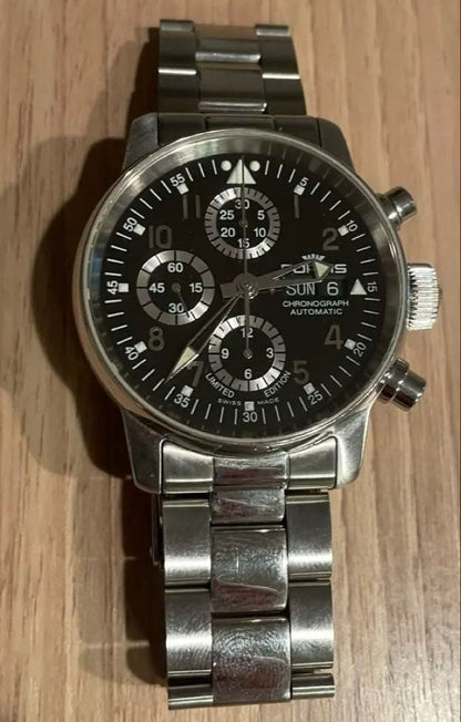 Fortis Flieger Classic Chronograph Valjoux 7750 Ltd 500 Black #QYJQBM