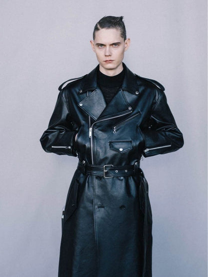 John Lawrence Sullivan leather coat #QY2DHO
