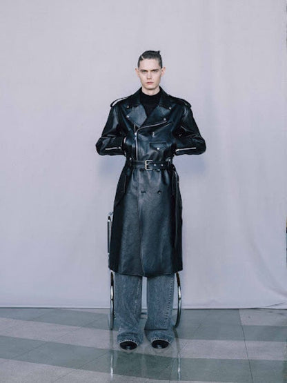 John Lawrence Sullivan leather coat #QY2DHO