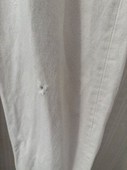 80's Levi's 501 white jeans with machine-stitched pattern, size 36 #QOAXQR